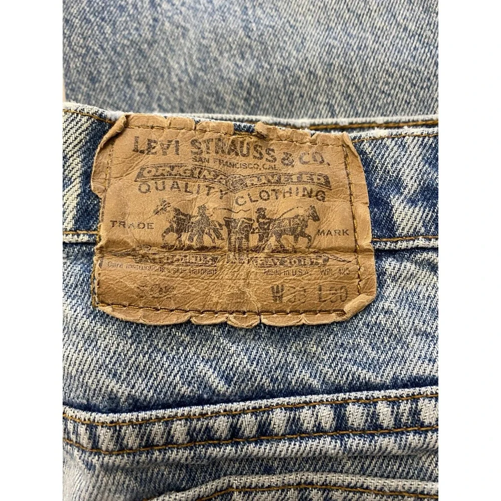 Vintage Levi Strauss 505 Orange Tab Thrashed Repaired Levi's Jeans‎ Made in USA